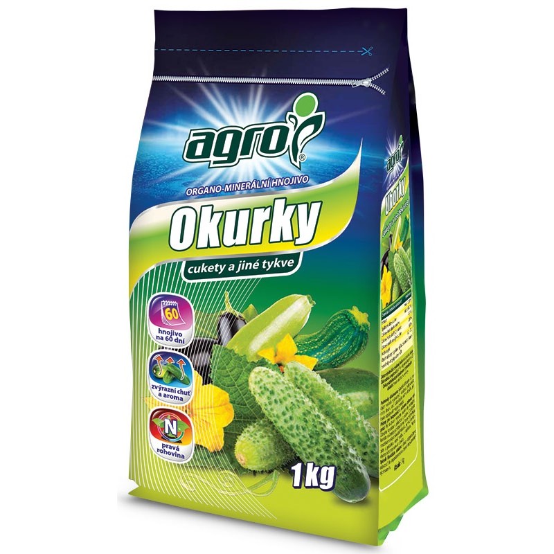AGRO Organominerální hnojivo okurky a cukety 1 kg