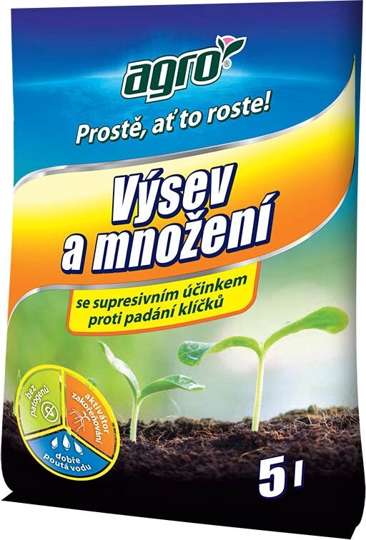 AGRO Substrát pro výsev a množení 5 l