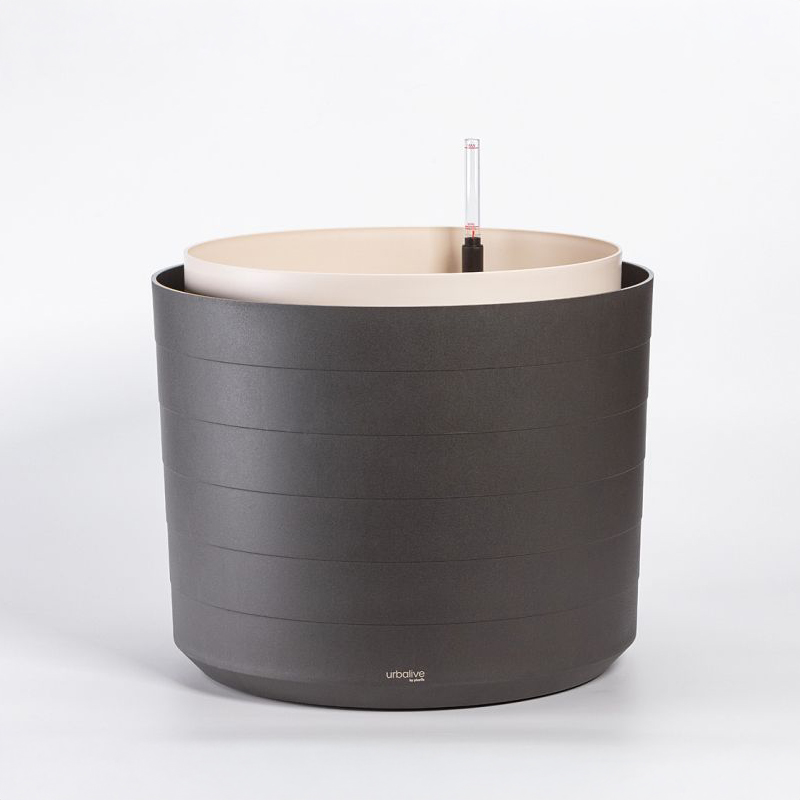 Samozavlažovací velkoobjemová nádoba Berberis 55 antracit/slonová kost