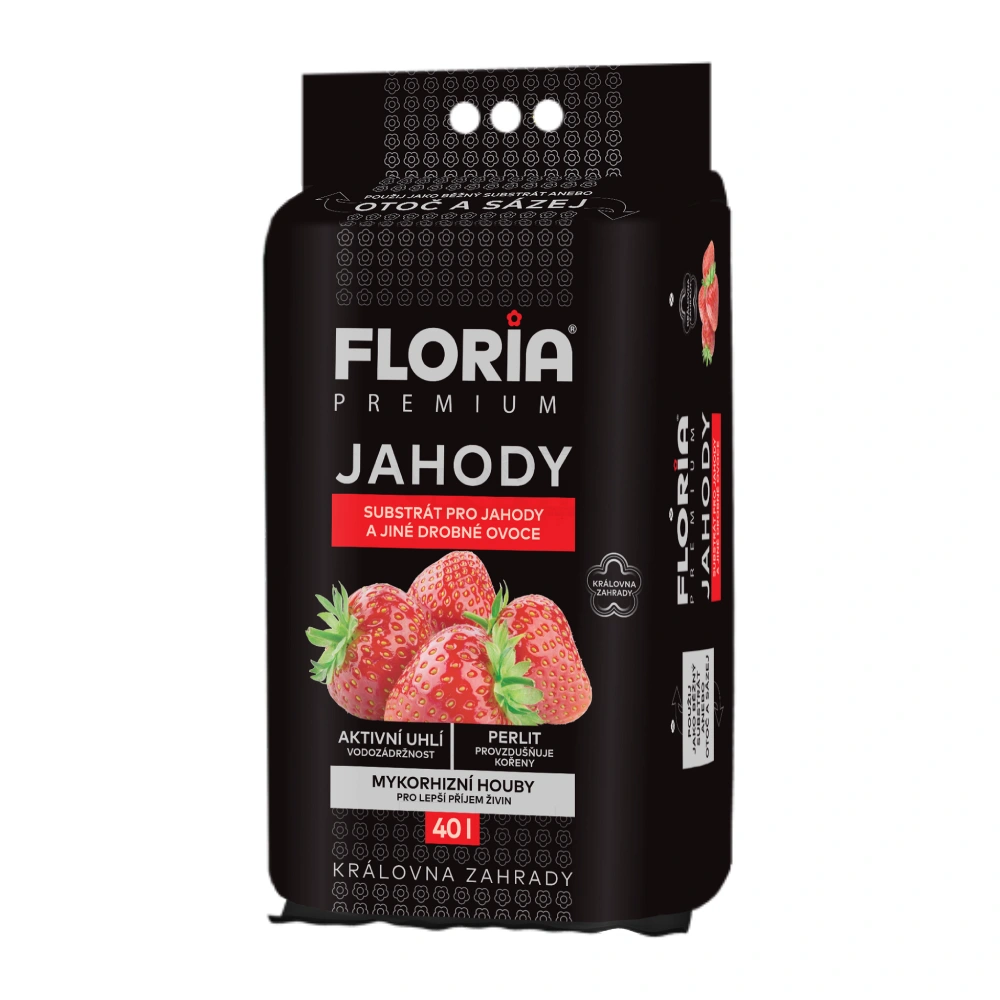 FLORIA PREMIUM Substrát pro jahody (Otoč a sázej) 40 l