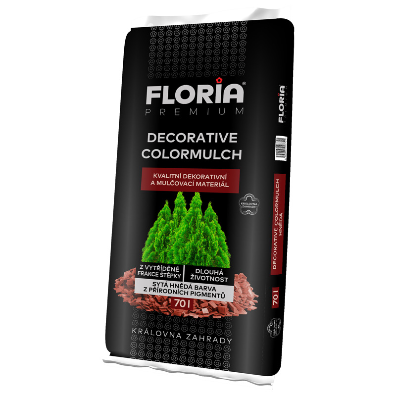 FLORIA PREMIUM Decorative ColorMulch hnědá 70 l