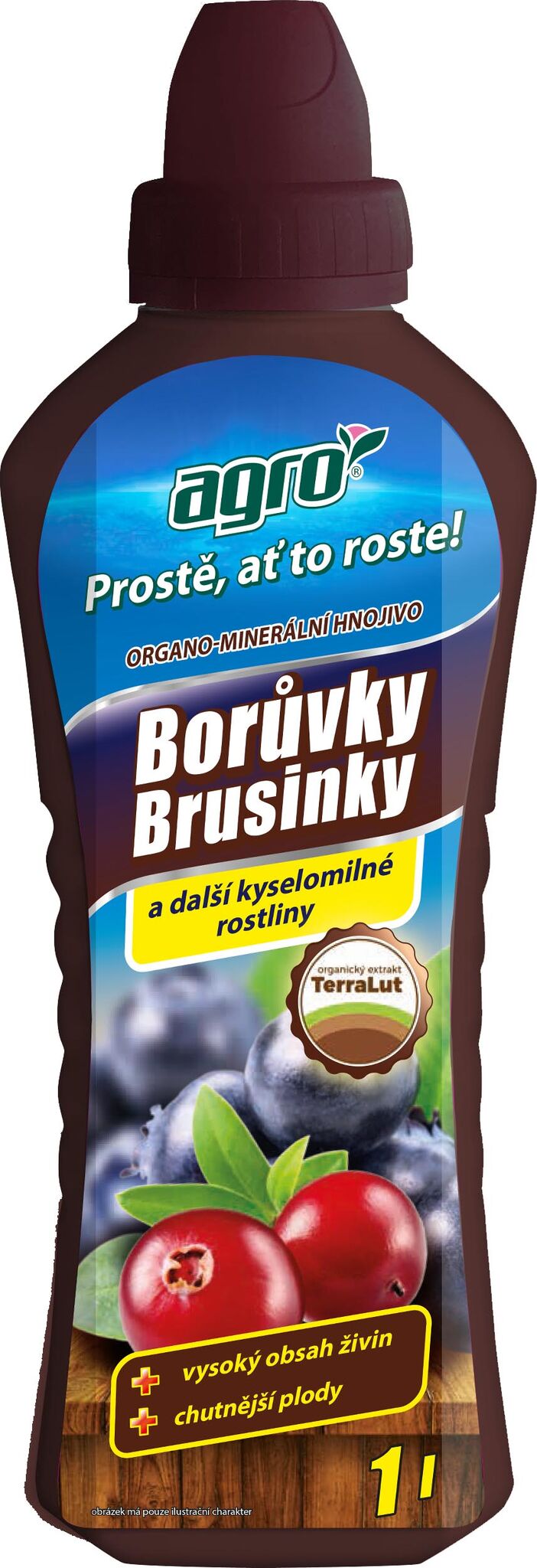 AGRO Organo-minerální kapalné hnojivo na borůvky a brusinky 1 l