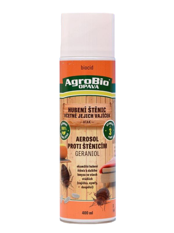 Aerosol proti štěnicím Geraniol (ATAK) 400 ml/R