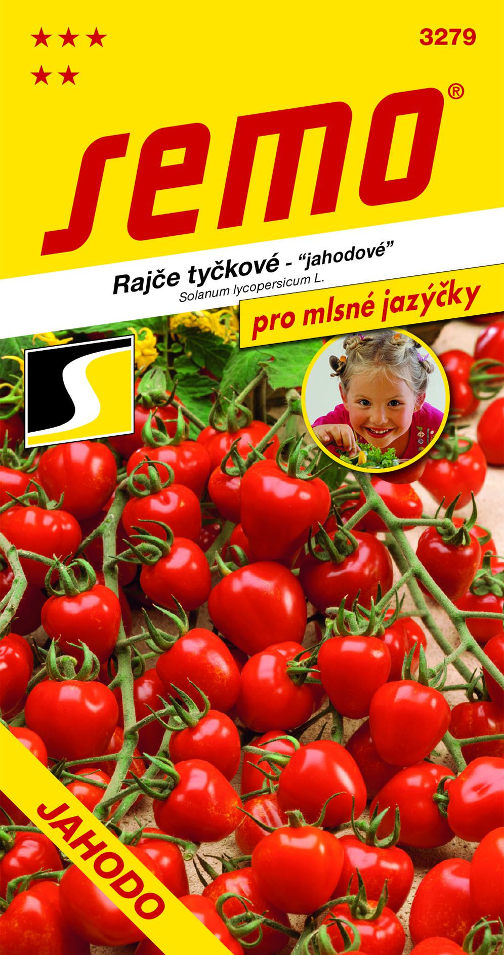 Rajče tyčkové Jahodo