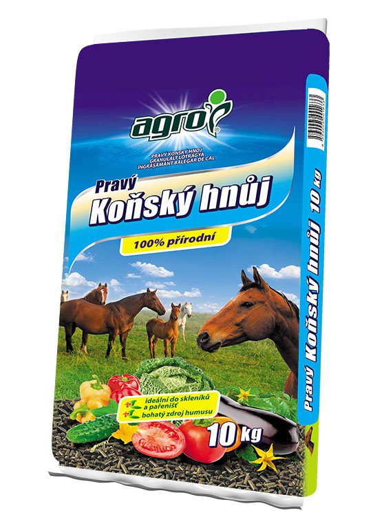 AGRO Pravý koňský hnůj 10 kg