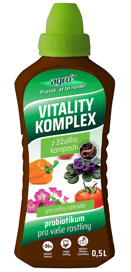 AGRO Vitality Komplex kap. probiotikum pro vaše rostliny 0,5 l 