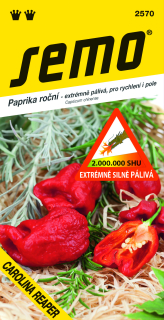 Paprika CAROLINA REAPER extrémně silně pálivá