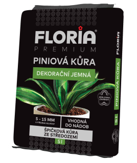 FLORIA PREMIUM Piniová kůra JEMNÁ 5 l
