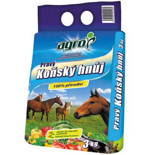 AGRO Pravý koňský hnůj 3 kg