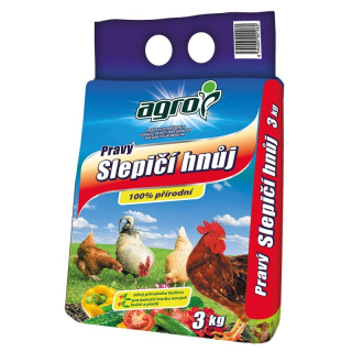 AGRO Pravý slepičí hnůj 3 kg