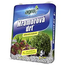 AGRO Mramorová drť 4 - 7 mm 5 l